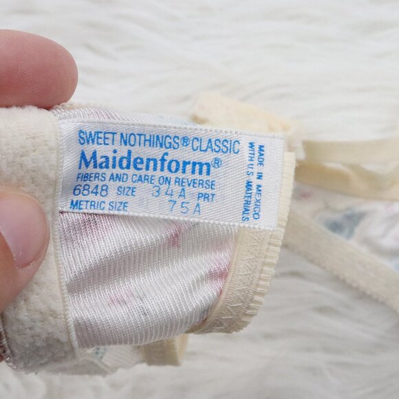 Maidenform | 6848 Classic Sweet Nothings Soft Cup Bra 34A - Picture 5 of 5